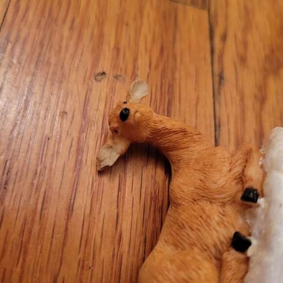 Lemax Laying Fawn Deer Figurine On Snow Base Collectible Christmas Village - Picture 3 of 6